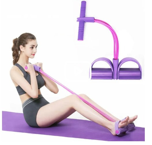 Pull Reducer Resistance Bands: Tummy Trimmer, Weight Loss, Muscle Builder, Home Workout.
